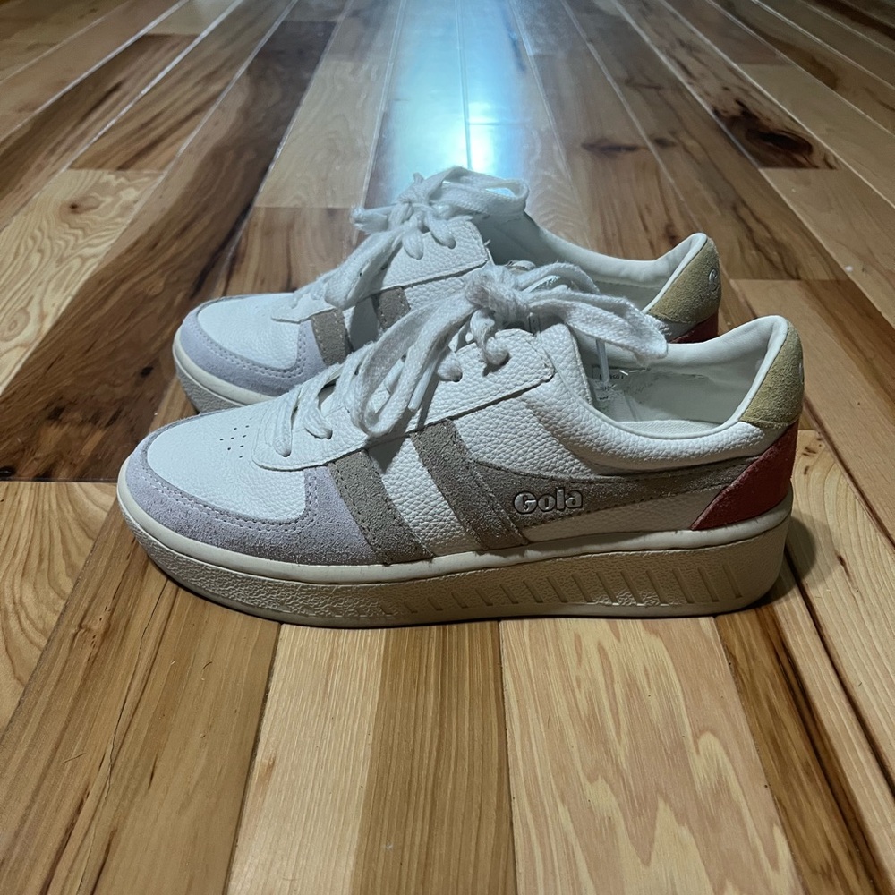 Gola White and Red Casual Sneakers